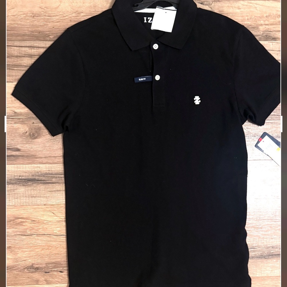 IZOD Men's Polo Shirt in Black (Small)